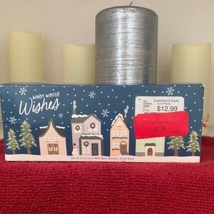Cait + Co Warm Winter Wishes Coconut Milk Bath Bomb Set of 3 Gift Set